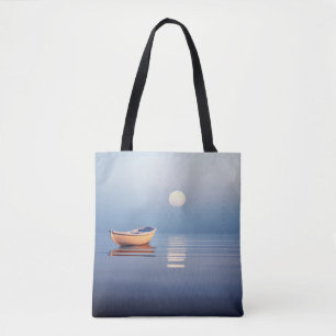 Bolsa Tote Lago Mist Moon Light Tranquil Pacífico