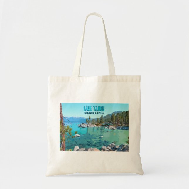 Bolsa Tote Lago Tahoe California Nevada Vintage (Frente)