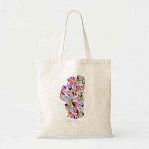 Bolsa Tote Lago Tahoe Silhouette Map Tote Bag