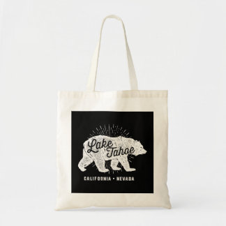 Bolsa Tote Lago Tahoe Vintage Retro Bear California Nevada