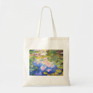 Bolsa Tote Lagoa Claude Monet do lírio de água