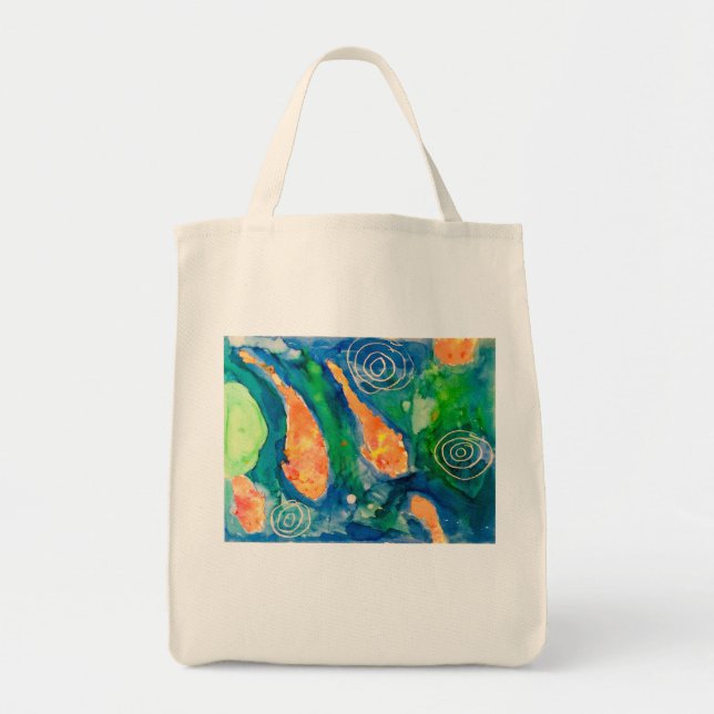 Bolsa Tote lagoa Koi (Frente)