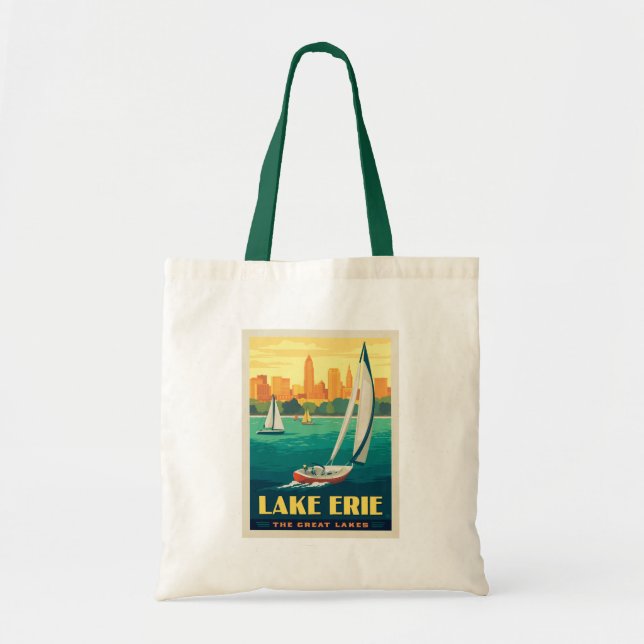 Bolsa Tote Lagos excelente | Lago Erie (Frente)