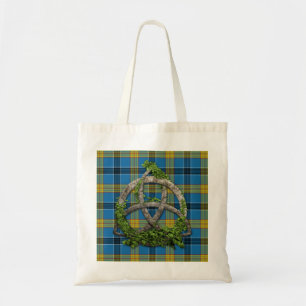 Bolsa Tote Laing Tartan E Celtic Trinity Knot