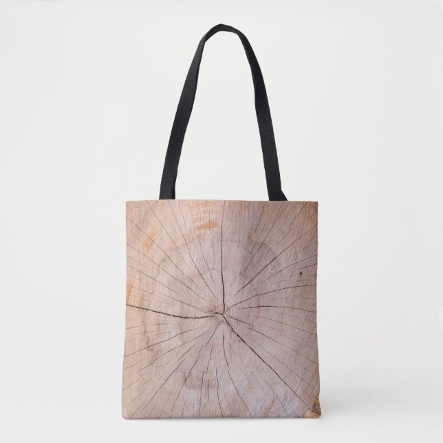 Bolsa Tote Lajes de madeira castanha (Frente)
