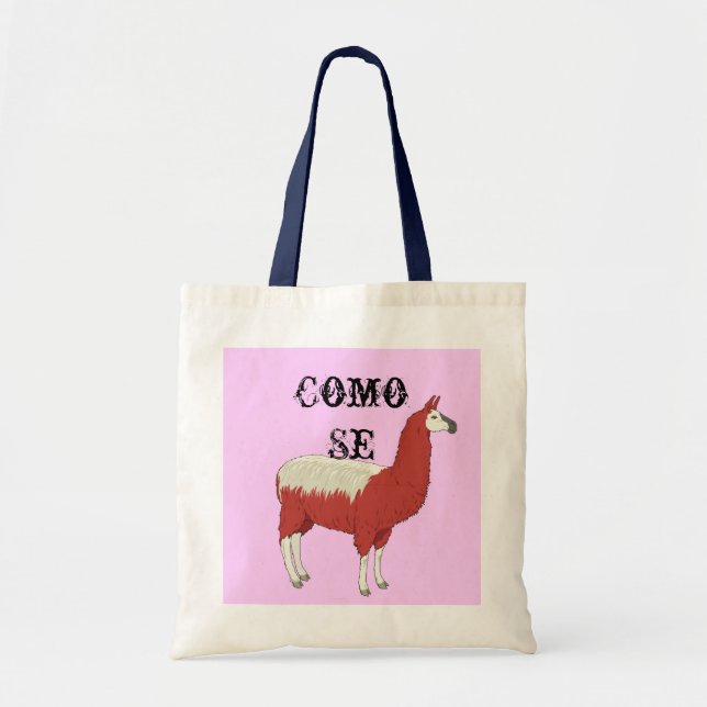 Bolsa Tote Lama do SE de Como (Frente)