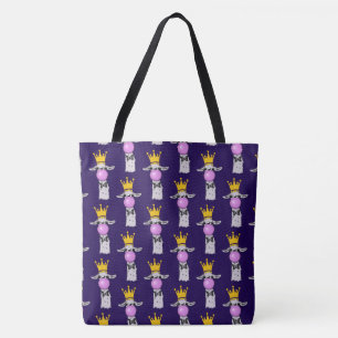 Bolsa Tote Lama engraçado que funde um teste padrão