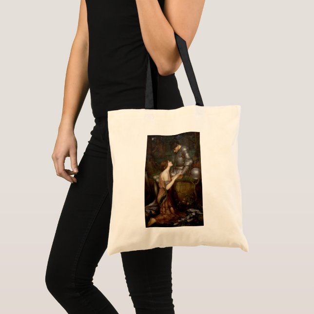 Bolsa Tote Lamia e o Soldado por John William Waterhouse (Frente (produto))