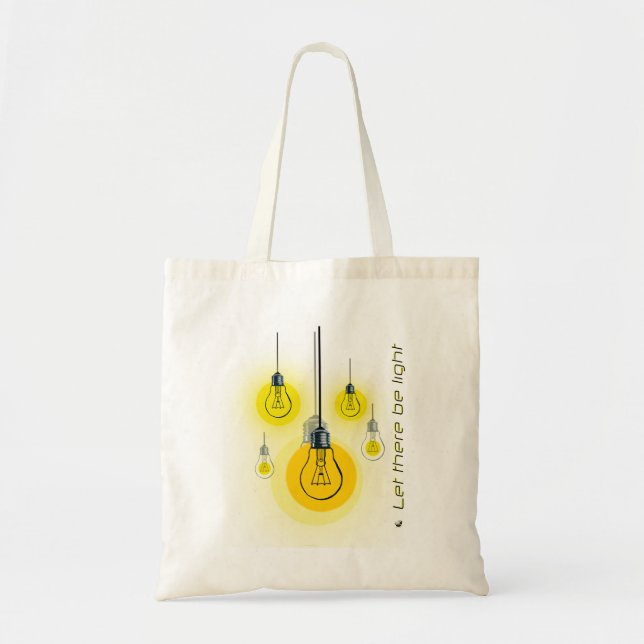 Bolsa Tote Lâmpadas luminosas let there leve (Frente)