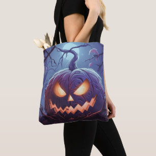 Bolsa Tote Lanterna da Floresta no Halloween