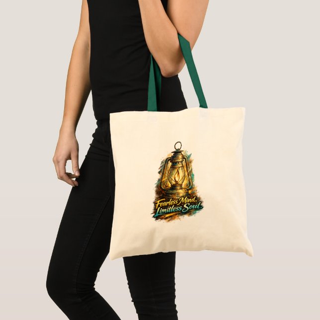 Bolsa Tote Lanterna Inspiradora Alma Sem Limites Mente Destem (Frente (produto))