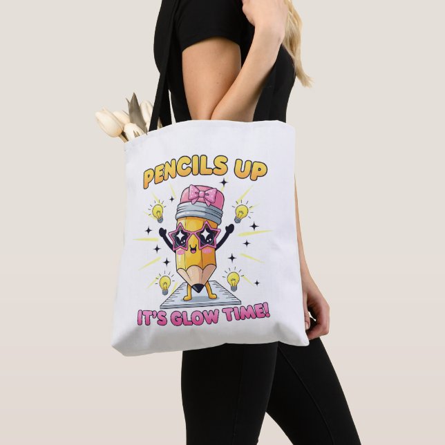 Bolsa Tote Lápis Acima É Hora de Brilhar (Close Up)