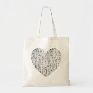 Bolsa Tote Lápis - Branco sobre Preto