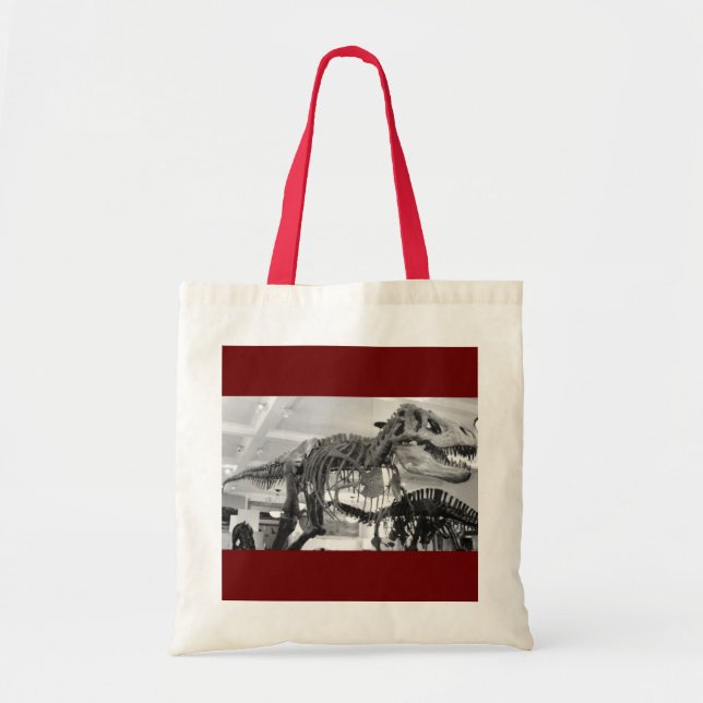 Bolsa Tote Lápis de Esqueleto T-Rex (Frente)