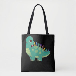 Bolsa Tote Lápis Dinossauros Meninas Pré-Escolas Dino Criança