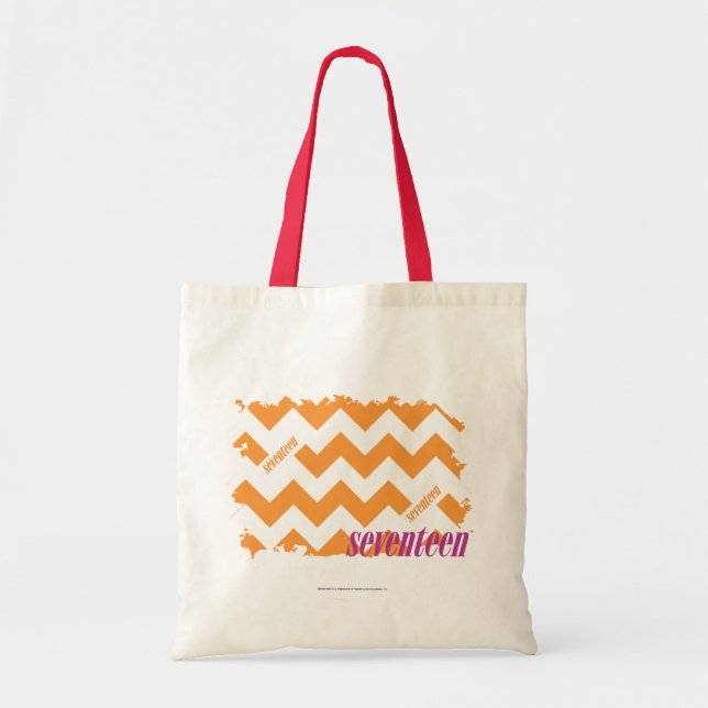 Bolsa Tote Laranja 4 do ziguezague (Frente)