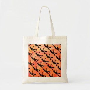 Bolsa Tote Laranja da guitarra das noites da dança de New