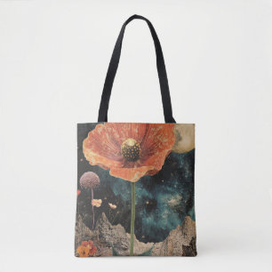 Bolsa Tote Laranja Popia Sob Luz