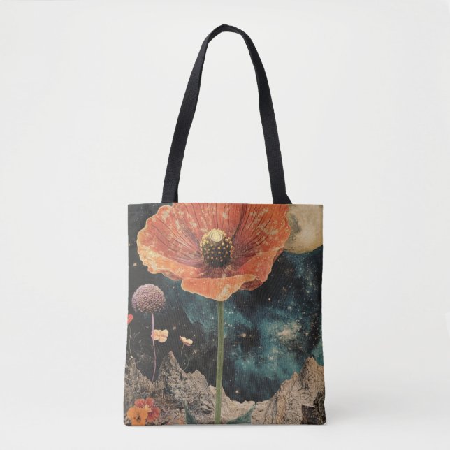 Bolsa Tote Laranja Popia Sob Luz (Frente)