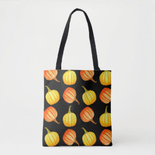 Bolsa Tote Laranja redondo e abóbora amarela. Água sem cost