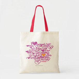 Bolsa Tote Laranja/roxo dos grafites