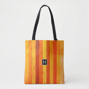 Bolsa Tote Laranja Vermelho Laranja Quente Monograma