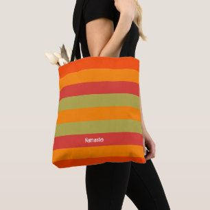 Bolsa Tote Laranja Vermelho Verde Strike Yoga Mat Personaliza