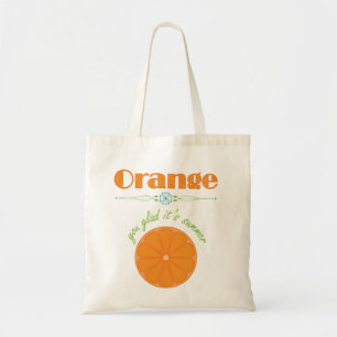 Bolsa Tote Laranja você contente ele é teste padrão temát
