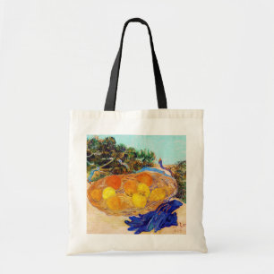Bolsa Tote Laranjas e limões com luvas azuis, Van Gogh
