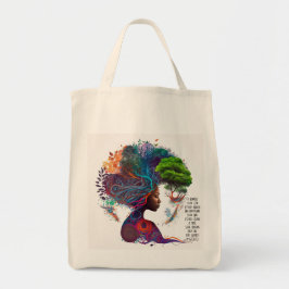 Bolsa Tote Largas de mulheres inspiradas e Dourada Tote Bag