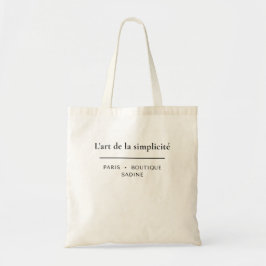 Bolsa Tote L'art de la Simplicité Chic Francês Minimalista Te