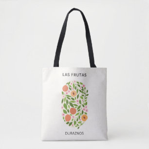 Bolsa Tote Las Frutas: Duraznos - Mercado de Pêssegos