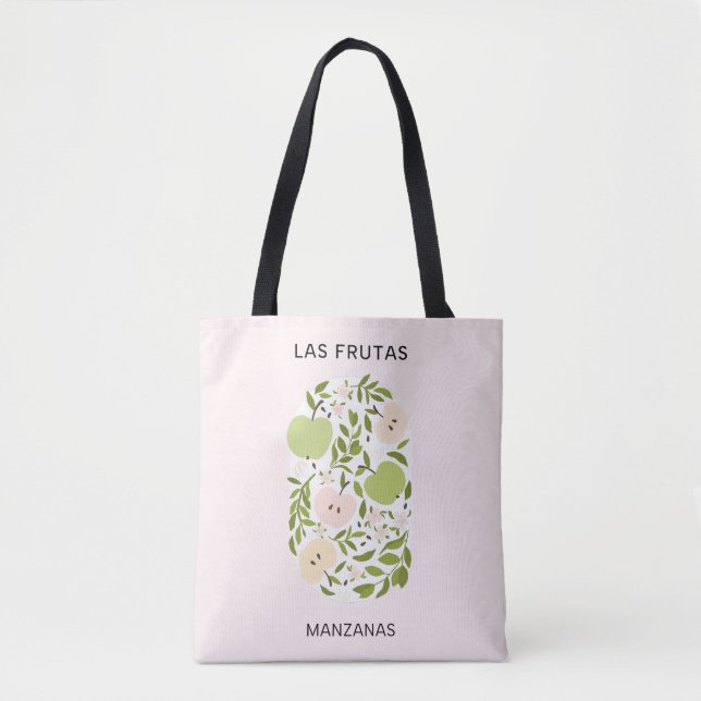Bolsa Tote Las Frutas: Manzanas - Mercado da Apple (Frente)