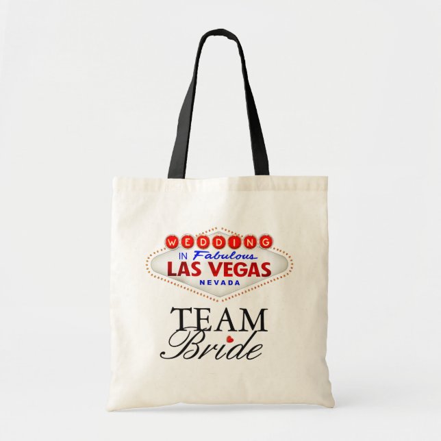 Bolsa Tote Las Vegas que Wedding a noiva da equipe (Frente)