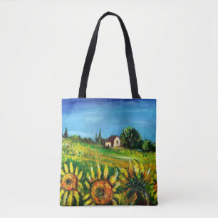 BOLSA TOTE LATERAIS E FLORES NA TÚSCULA