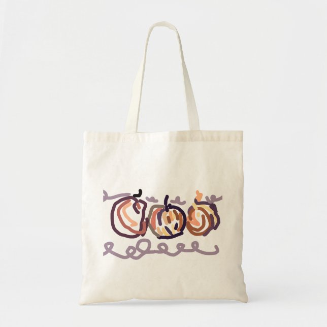 Bolsa Tote Latte de abóbora ensolarado (Frente)