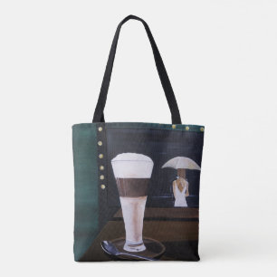 Bolsa Tote Latte Macchiato Pintura de Alfred Fox