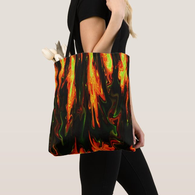 Bolsa Tote Lava Flames..... (Close Up)
