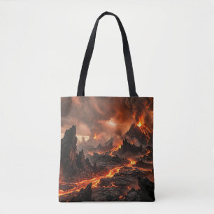 Bolsa Tote Lava Vulcânica