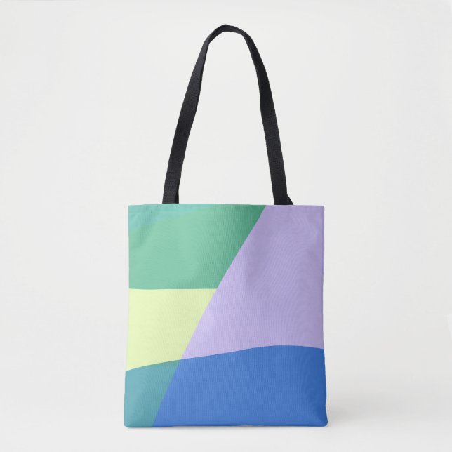 Bolsa Tote Lavanda Abstrato de Coletor de Cores de Reprodução (Frente)