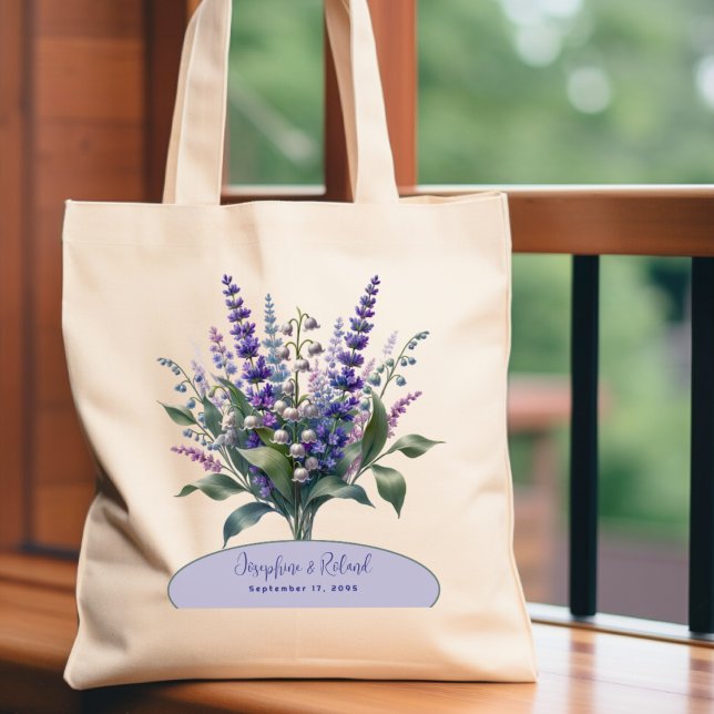 Bolsa Tote Lavanda de Casamento Lily do Vale (Criador carregado)