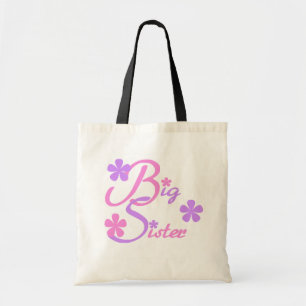 Bolsa Tote Lavanda e Camisetas e presentes de irmãs grandes r