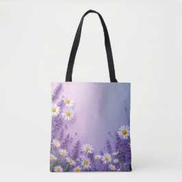 Bolsa Tote Lavanda e Daisy Bloom