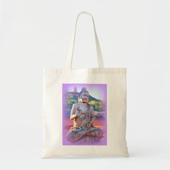 Bolsa Tote lavanda em buddha (Frente)