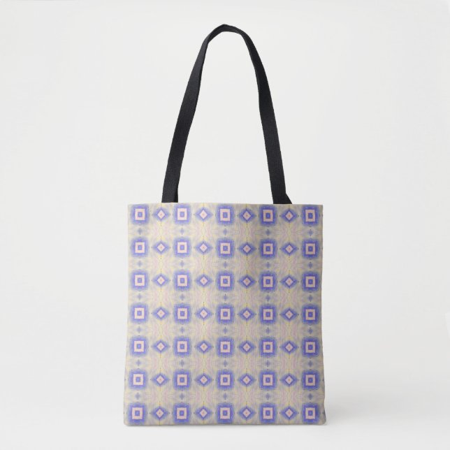 Bolsa Tote Lavanda geométrica moderna amarela (Frente)