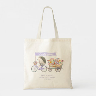 Bolsa Tote Lavanda Hedgehog Chá de fraldas Favor Tote Bag