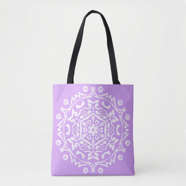 Bolsa Tote Lavanda Mandala (Frente)