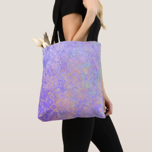 Bolsa Tote Lavanda Psicodélica Pastel de Neon Roxo