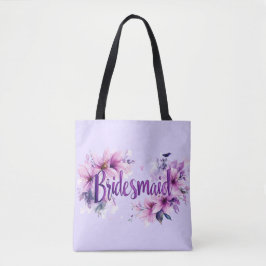 Bolsa Tote Lavanda Rosa de Bridesmaid