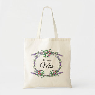 Bolsa Tote Lavanda, Rosas de colheita, Eucalyptus, futura Sra